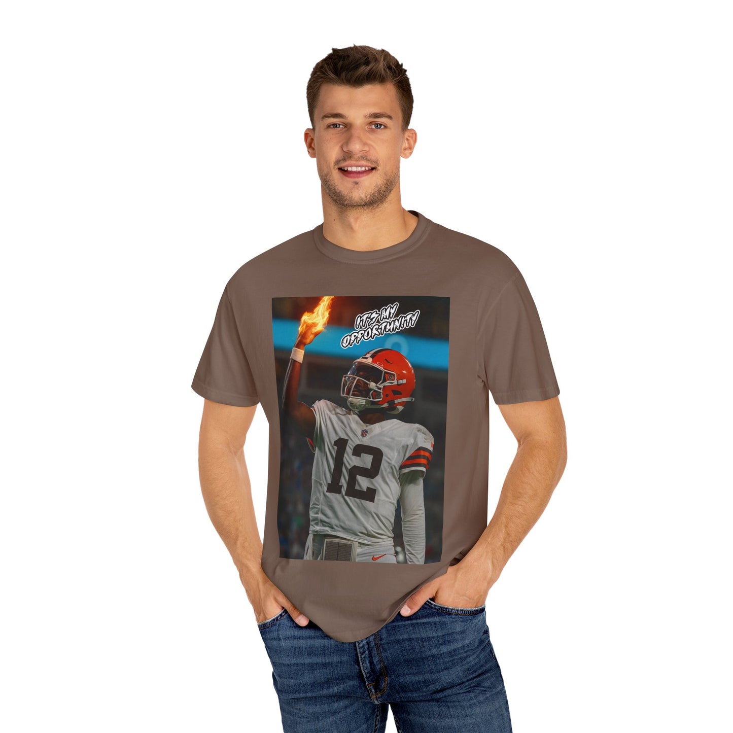 Garment-Dyed T-shirt - Shedeur Sanders Design