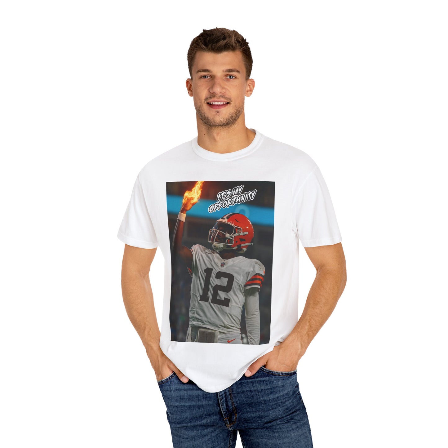 Garment-Dyed T-shirt - Shedeur Sanders Design