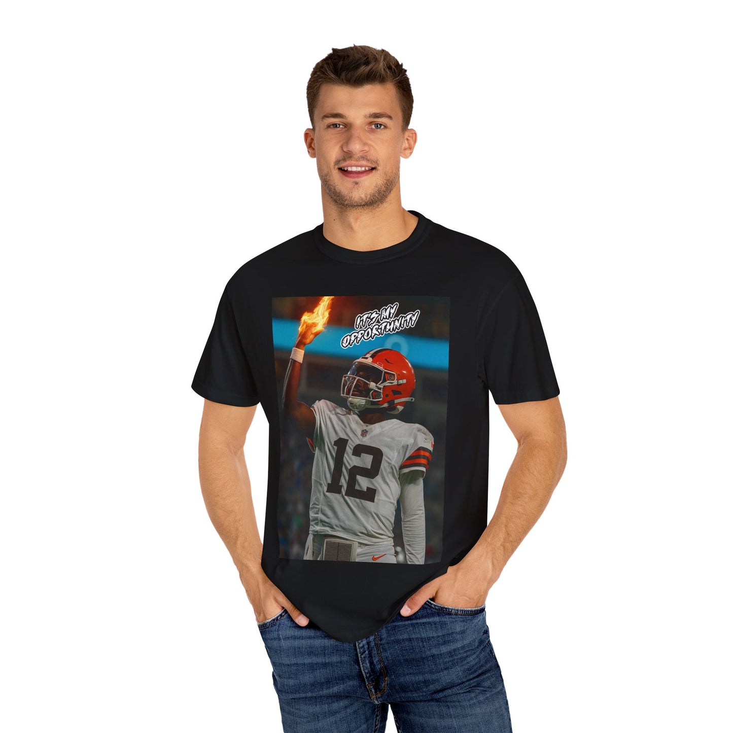 Garment-Dyed T-shirt - Shedeur Sanders Design